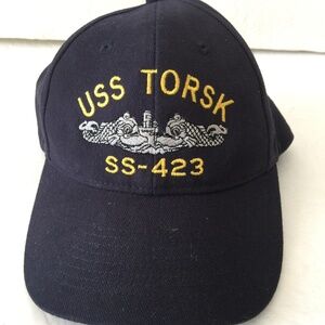 USS TORSK SS-423 Navy Blue Baseball Cap Hat
